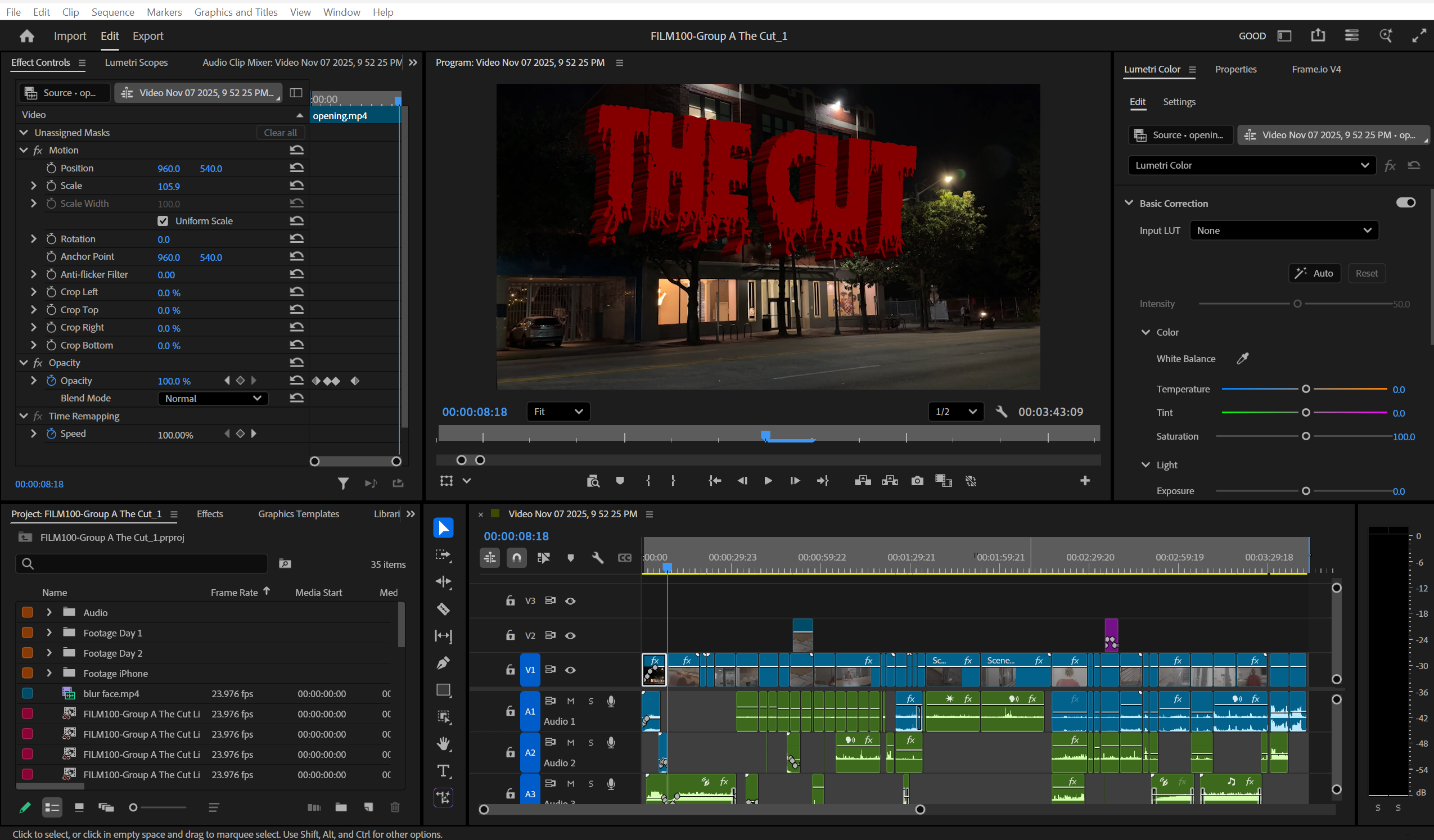 Premiere Pro Edit